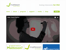 Tablet Screenshot of matteson.no